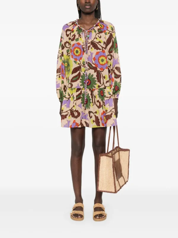 anjuna midi dress Anjuna Collection bohemian patchwork linen dress
