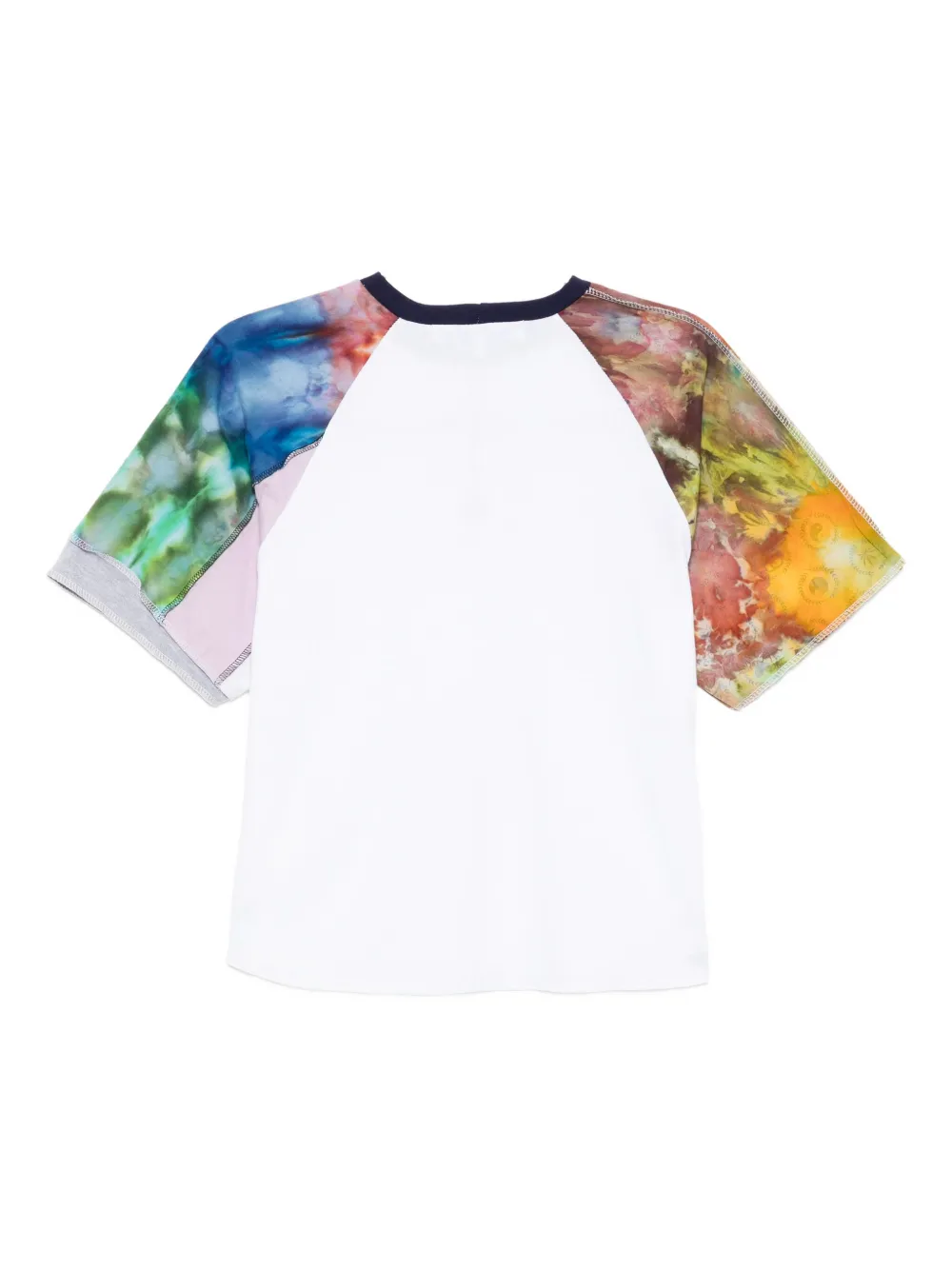 Stain Shade T-shirt met tie-dye print - Wit