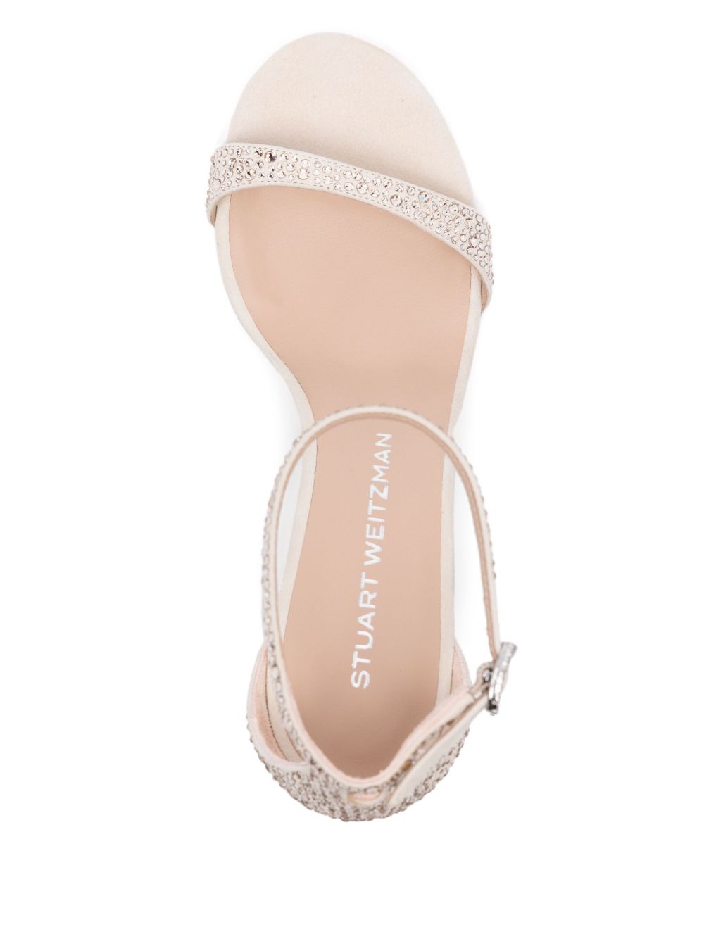 Stuart Weitzman 75mm Nudist Shine sandals Neutrals