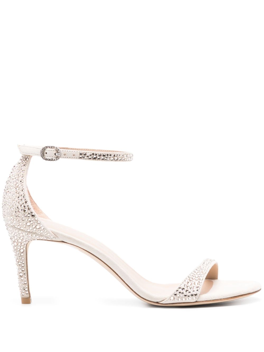 Stuart Weitzman 75mm Nudist Shine sandals Neutrals