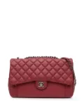 CHANEL Pre-Owned 2015-2016 CC Quilted Lambskin Single Flap shoulder bag - Red