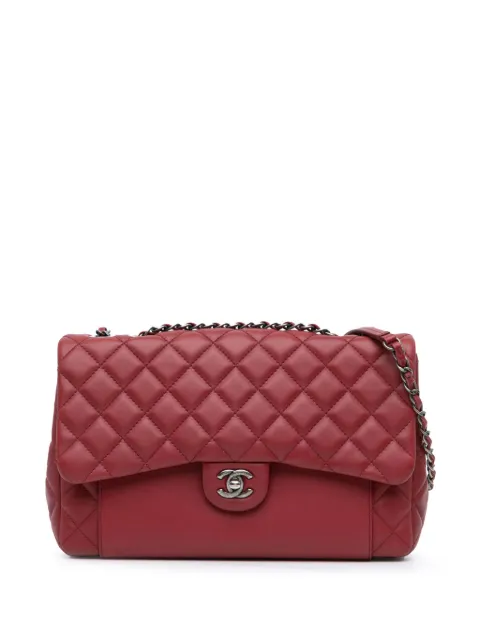 CHANEL Pre-Owned 2015-2016 CC Quilted Lambskin Single Flap shoulder bag