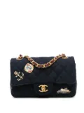 CHANEL Pre-Owned 2018-2019 Mini Rectangular Classic Jersey Sailor Single Flap crossbody bag - Blue