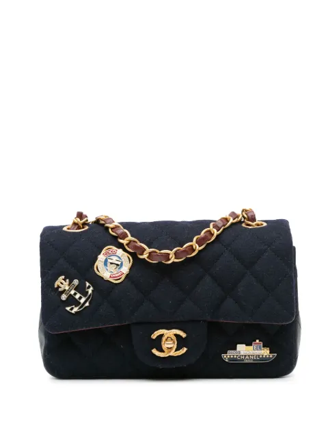 CHANEL Pre-Owned bolsa crossbody Mini Rectangular Classic Jersey Sailor Single Flap 2018-2019