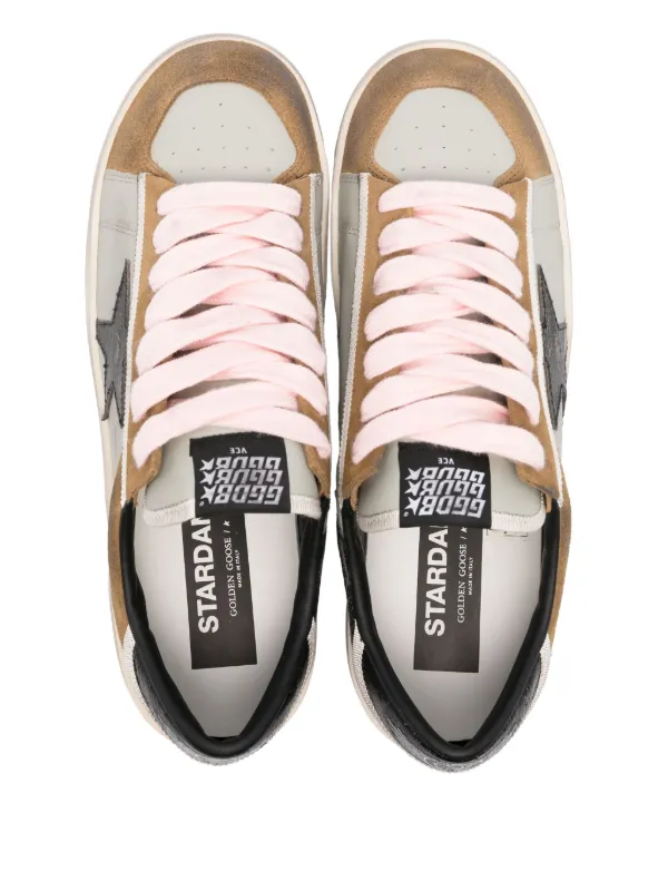 スニーカー Golden Goose Golden Goose Stardan Sneakers Amazon.com | Golden Goose Stardan Laminated Net Leather Star