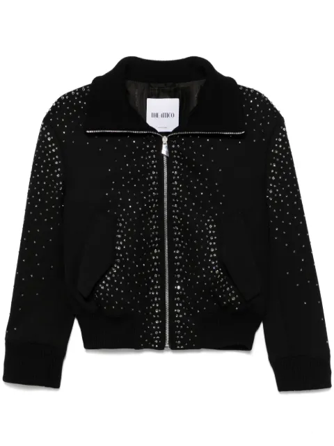 The Attico chamarra bomber con detalles de cristal