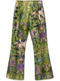 Valentino Garavani jacquard trousers - Green