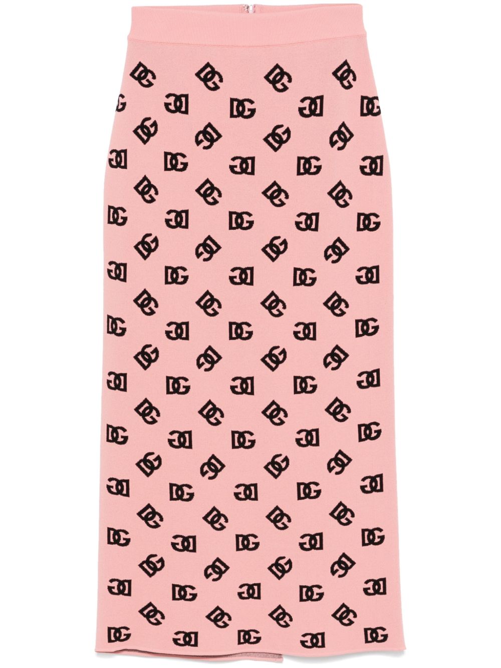 Dolce & Gabbana DG-jacquard pencil skirt - Pink