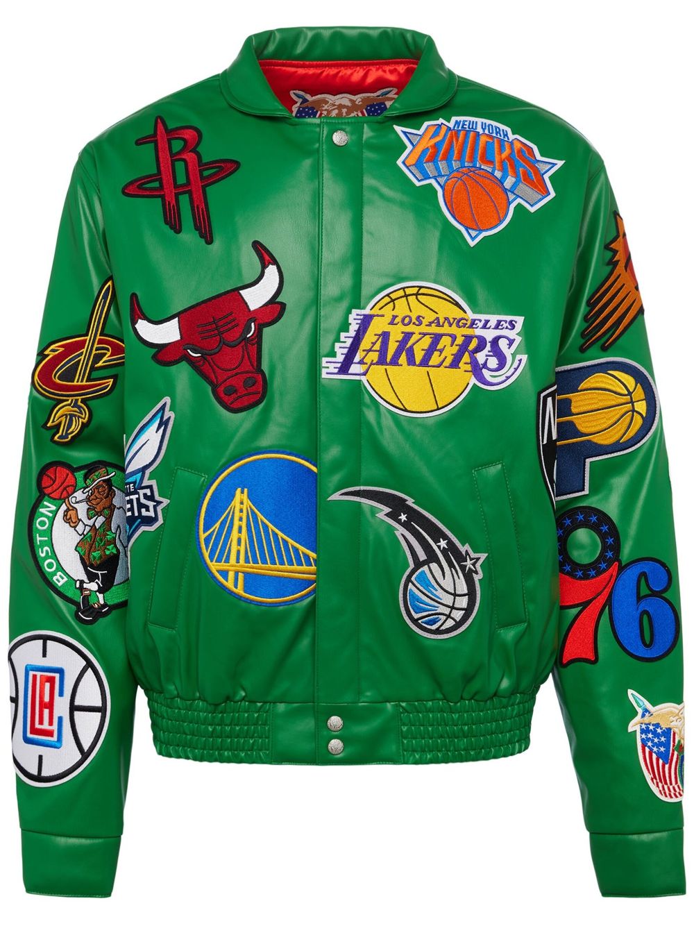 Jeff Hamilton x NBA Collage jacket - Green