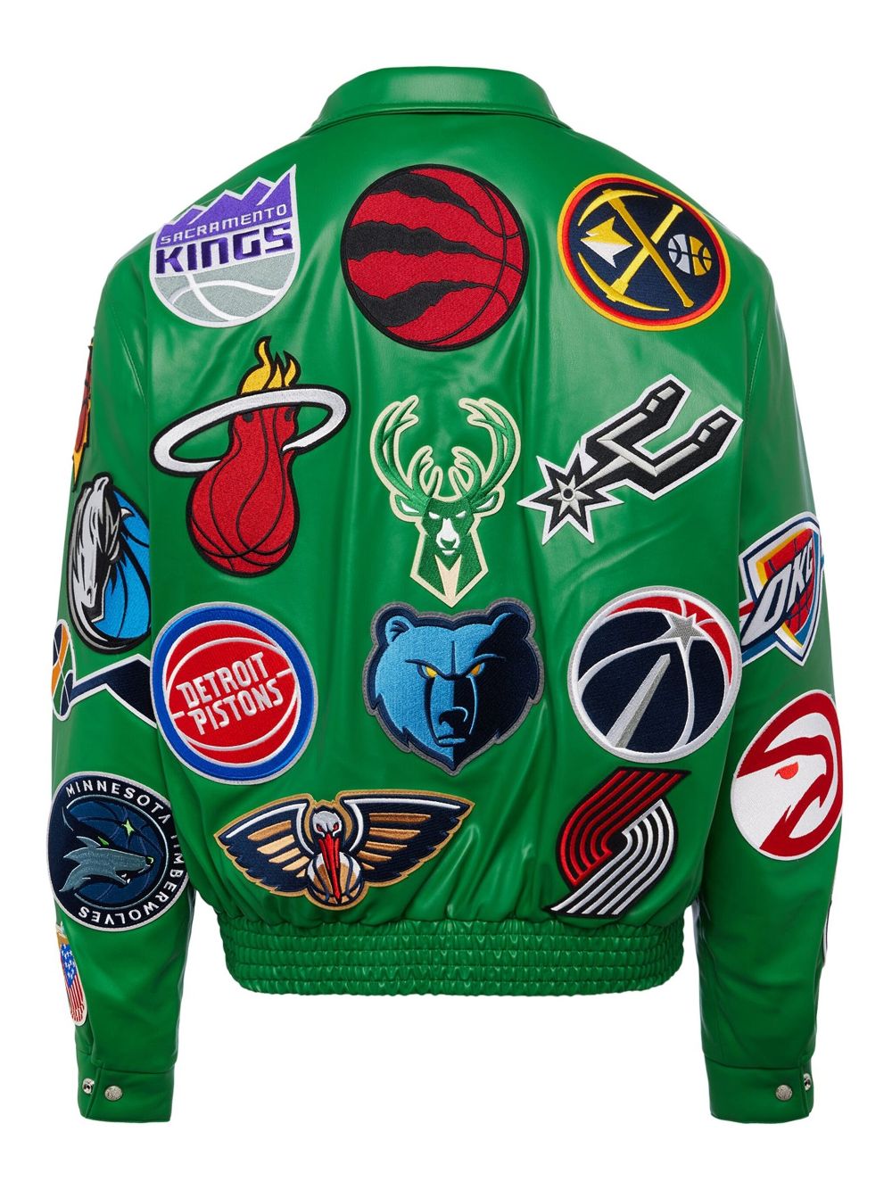 Jeff Hamilton x NBA Collage jacket - Green