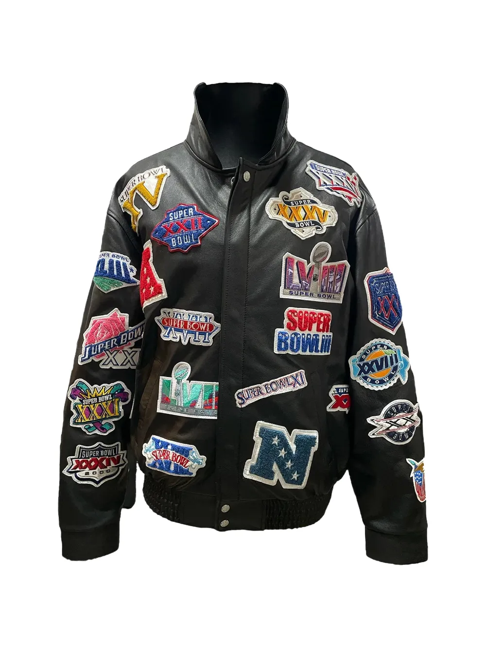 Jeff Hamilton History of Super Bowl Collage-Jacke - Schwarz