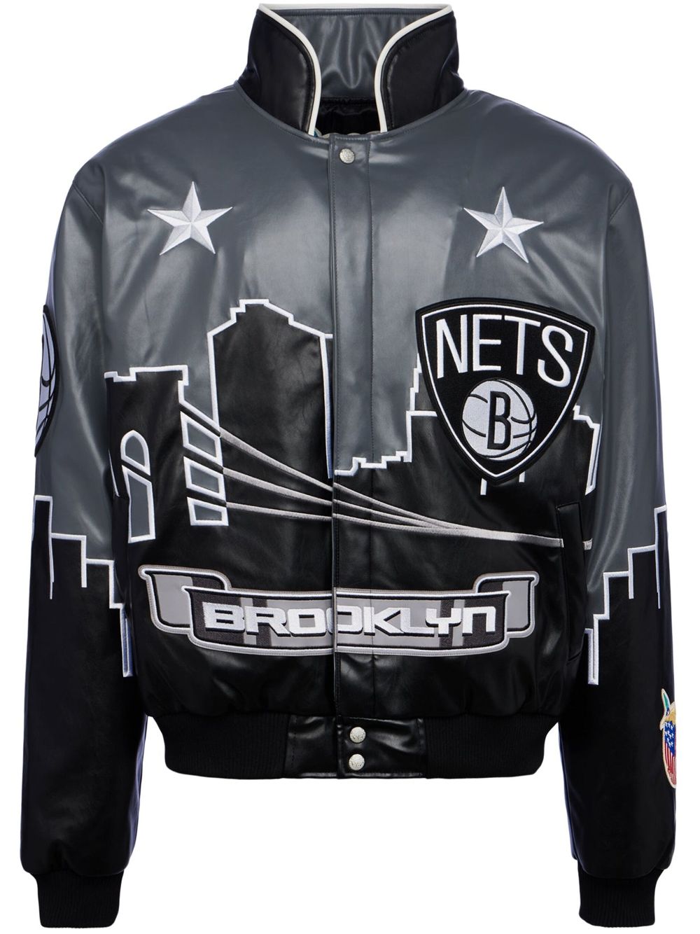 Jeff Hamilton x Brooklyn Nets Skyline jacket - Black