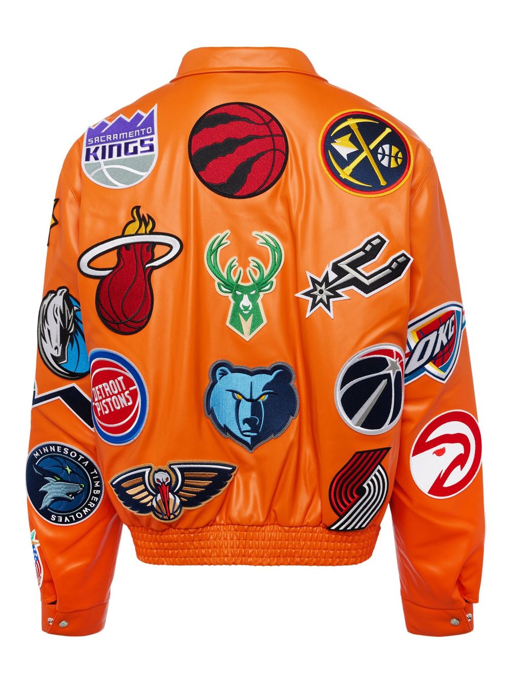 Jeff Hamilton x NBA Collage jacket - Orange