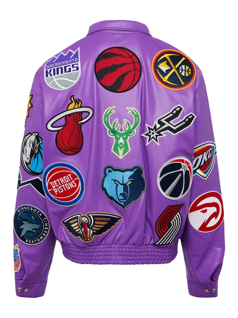 Jeff Hamilton x NBA Collage jacket - Purple