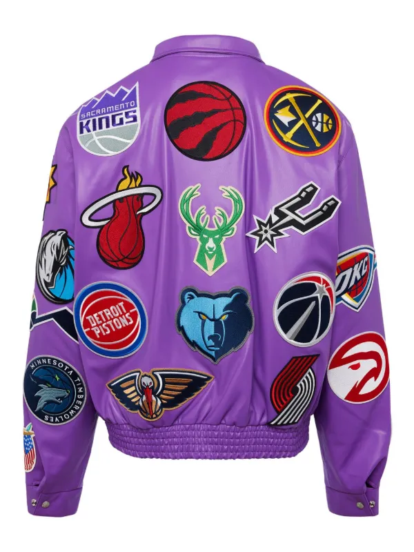 Jeff Hamilton x NBA Collage Jacket | Purple | FARFETCH