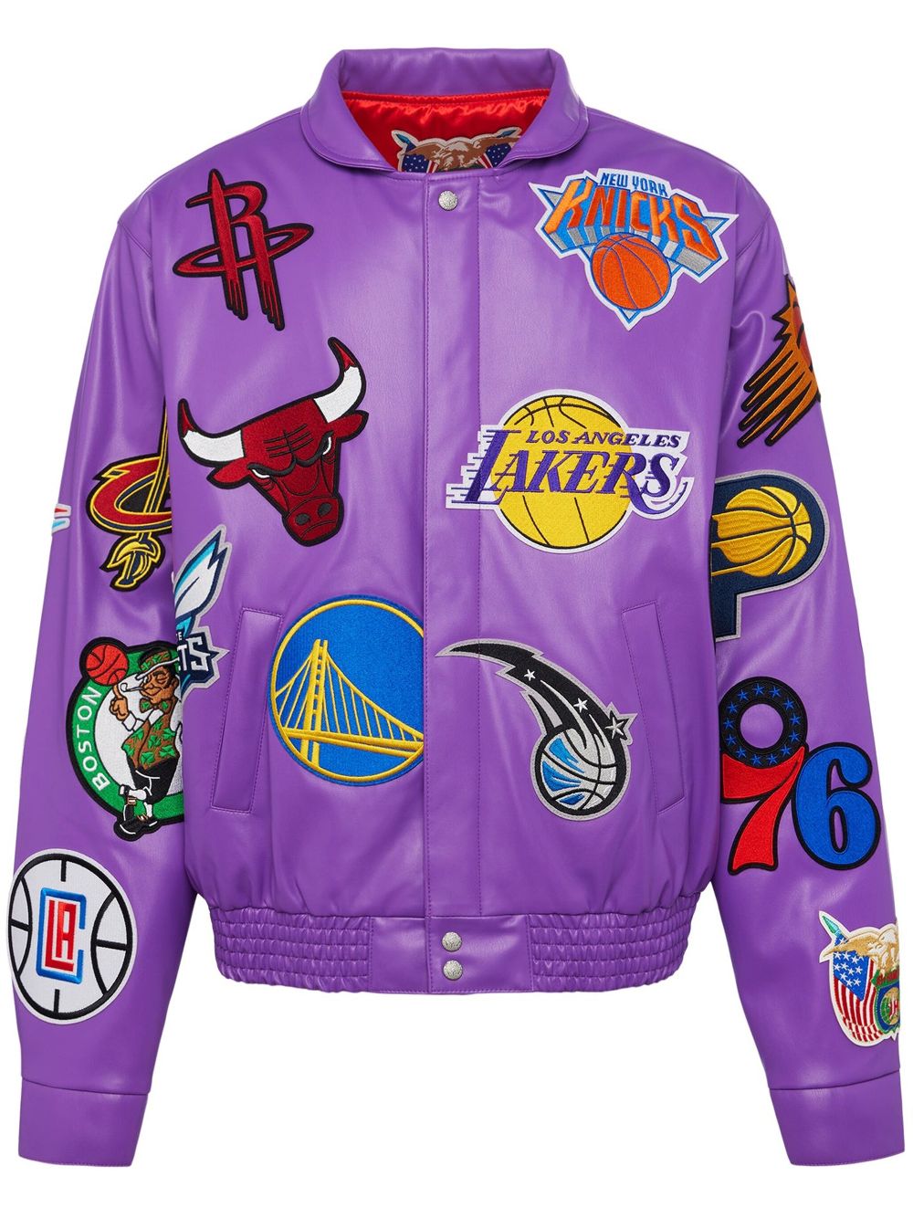 Jeff Hamilton x NBA Collage jacket - Purple