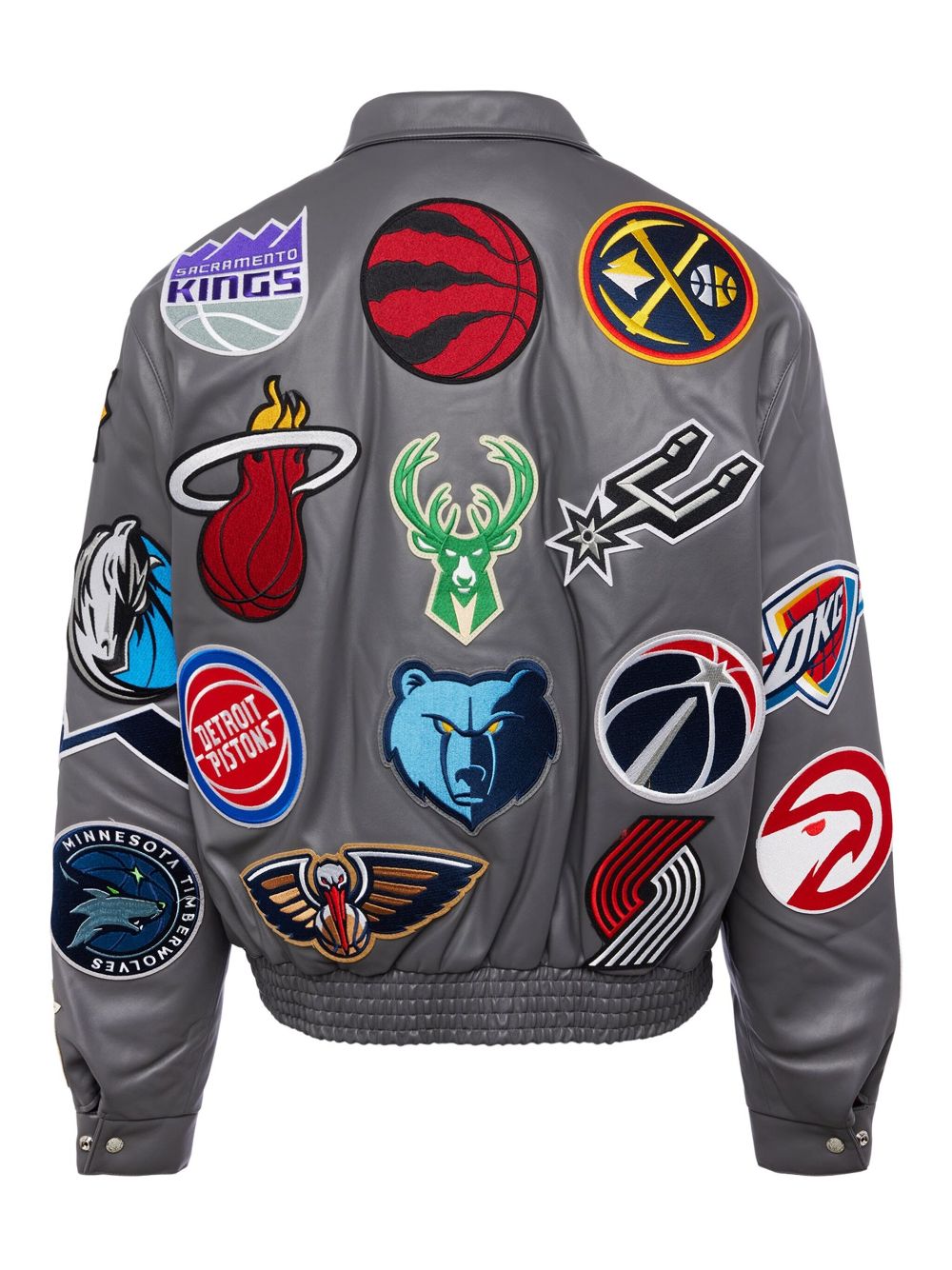 Jeff Hamilton x NBA Collage jacket - Grey