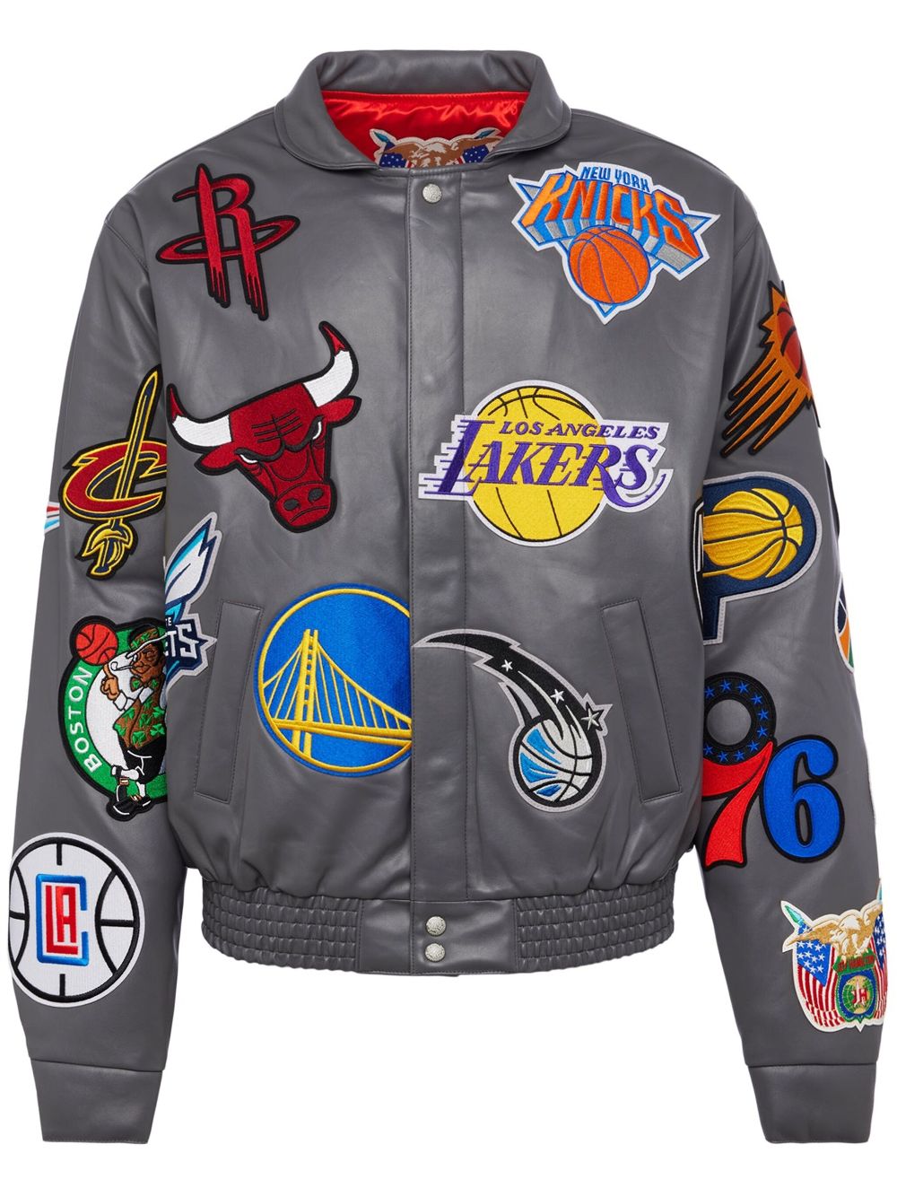 Jeff Hamilton x NBA Collage jacket - Grey