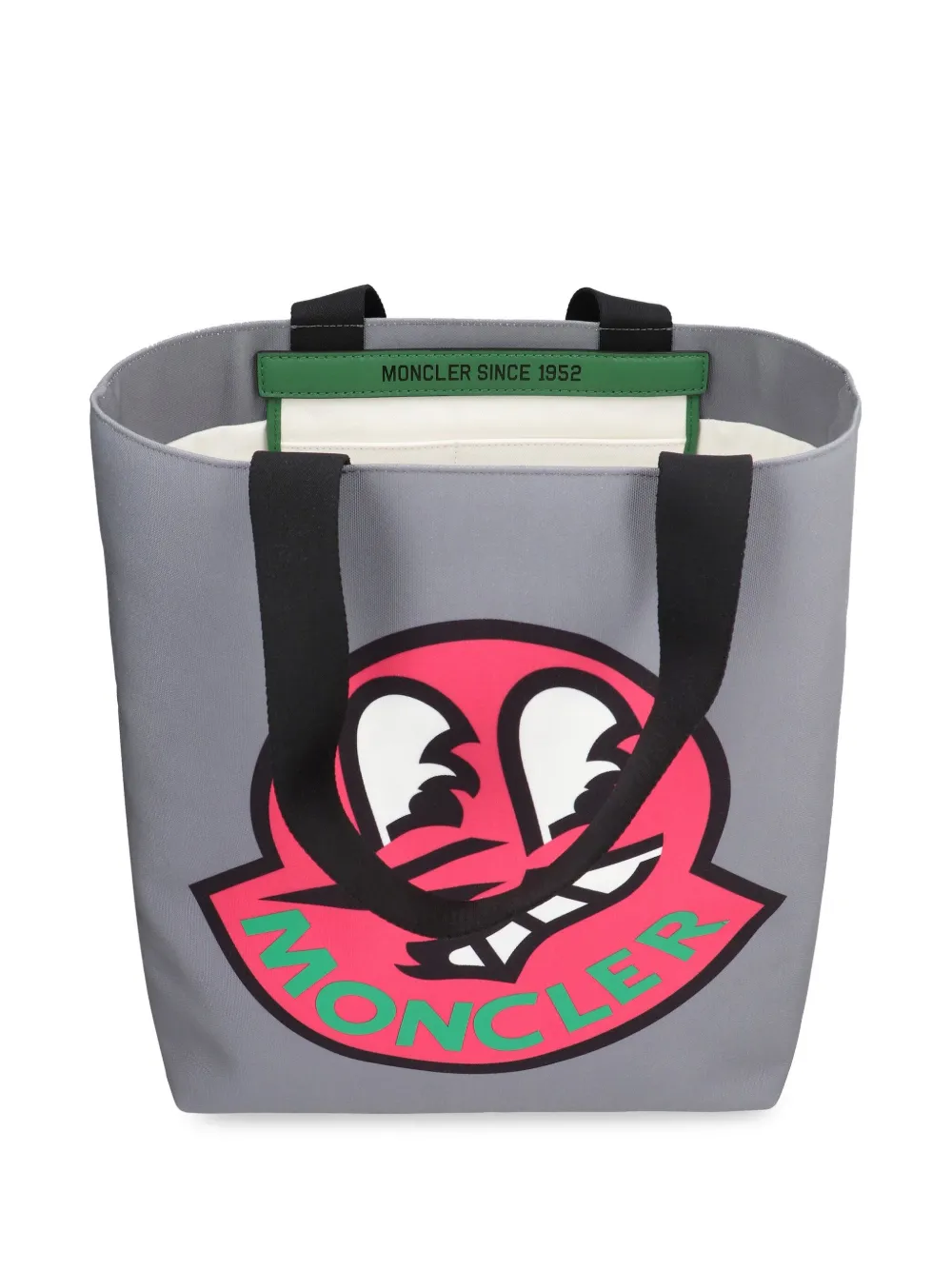 Moncler Shopper met logoprint Grijs