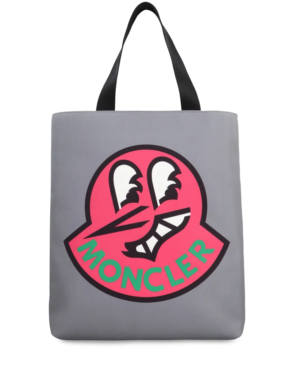 Moncler Shopper met logoprint Grijs