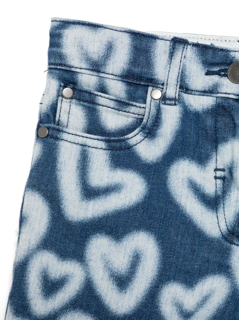 Stella McCartney Kids Shorts met hartprint Blauw