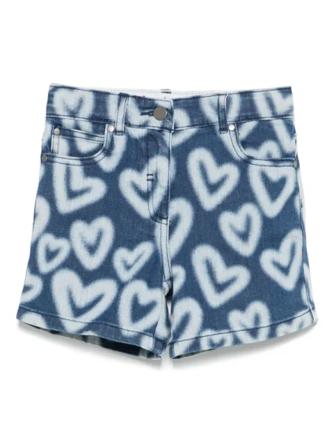 Stella McCartney Kids Shorts con stampa cuore