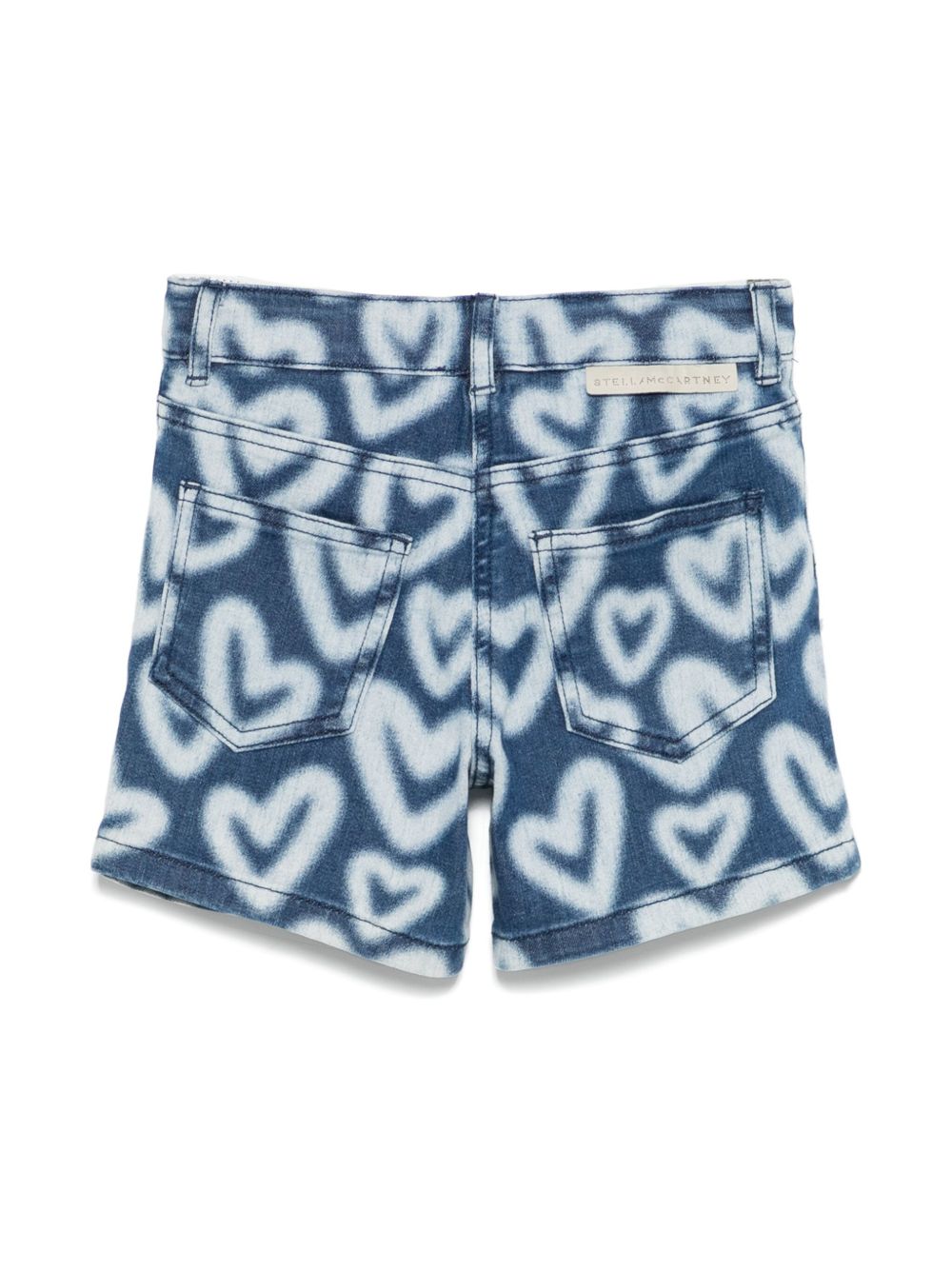 Stella McCartney Kids heart-print shorts - Blue