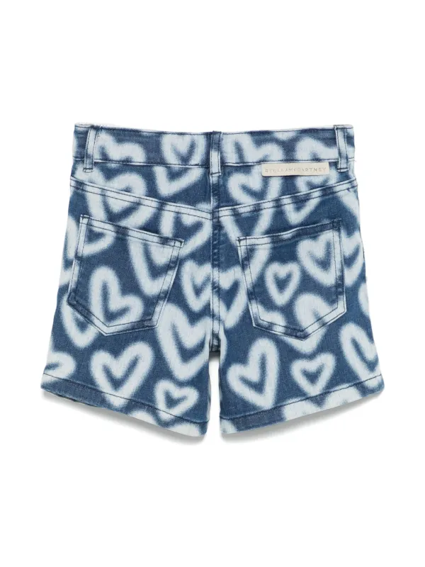 Stella McCartney Kids heart-print Shorts | Blue | FARFETCH Stella McCartney Kids heart-print Shorts | Blue | FARFETCH