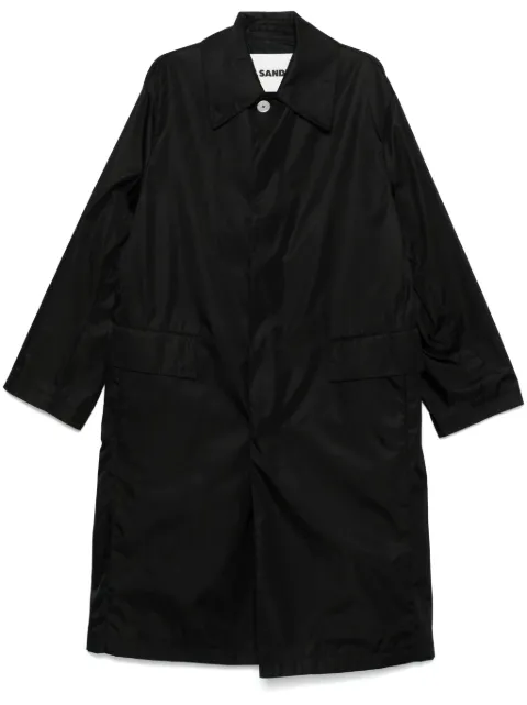 Jil Sander gabardina con diseño ondulado