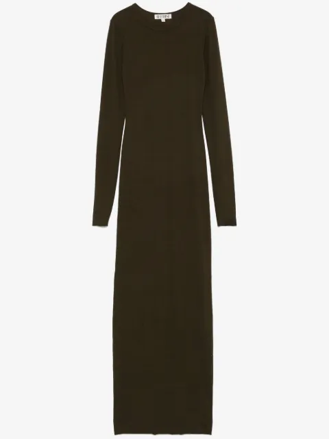 ETERNE longsleeved crew-neck maxi dress