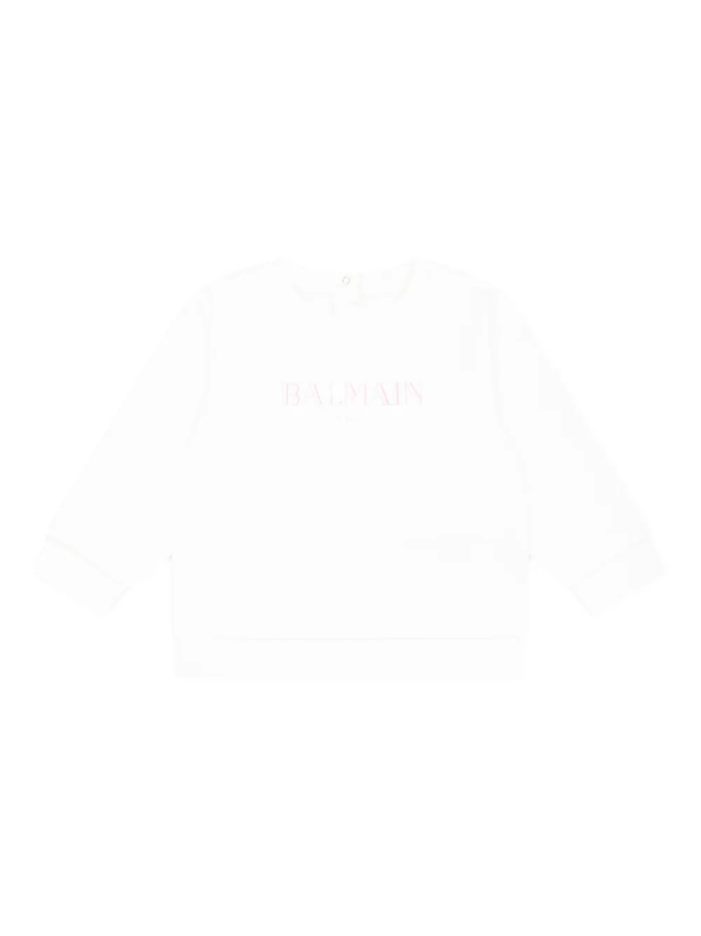 Balmain Kids Sweater met logoprint Wit