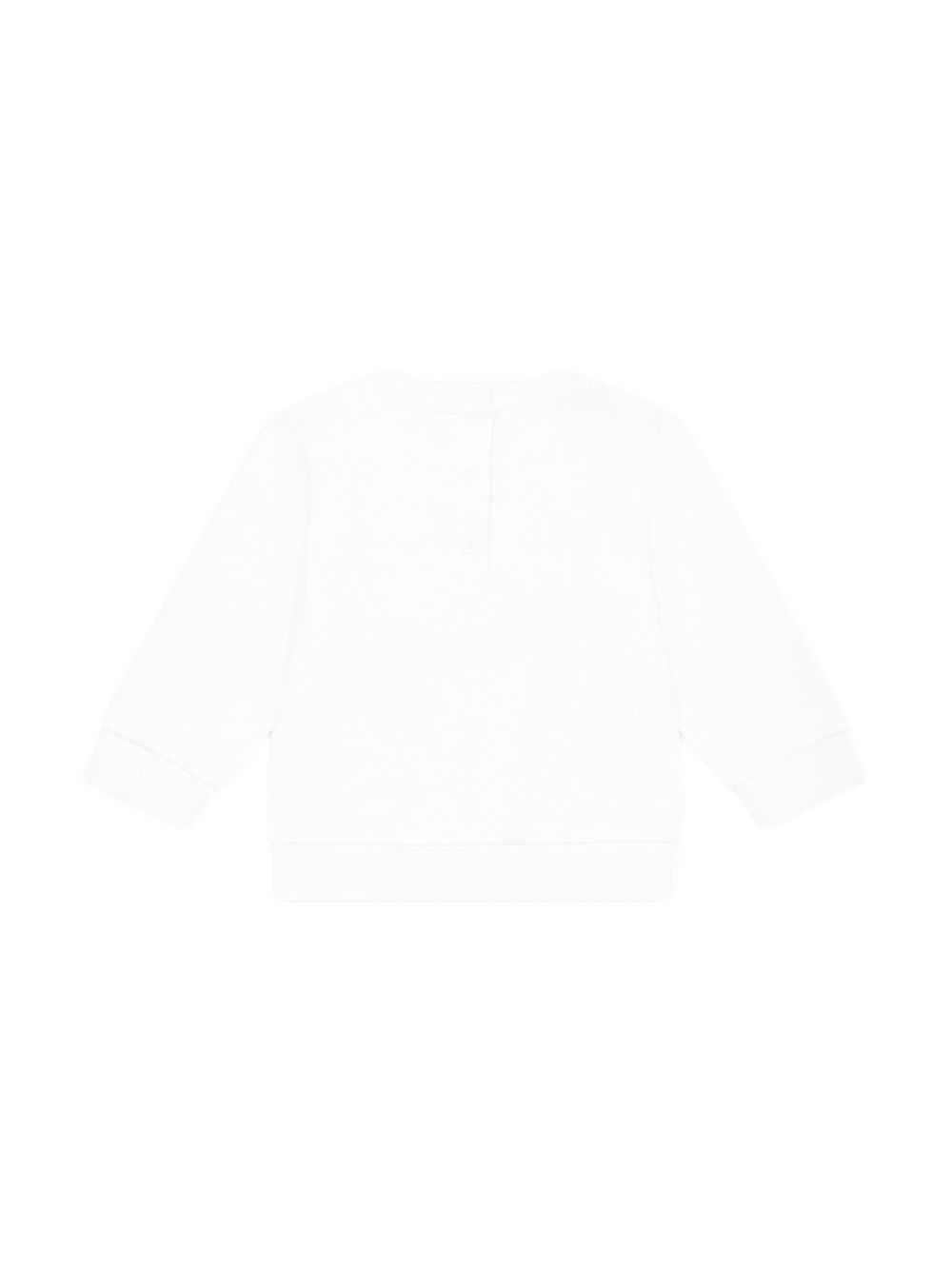 Balmain Kids logo-print organic-cotton sweatshirt - Wit