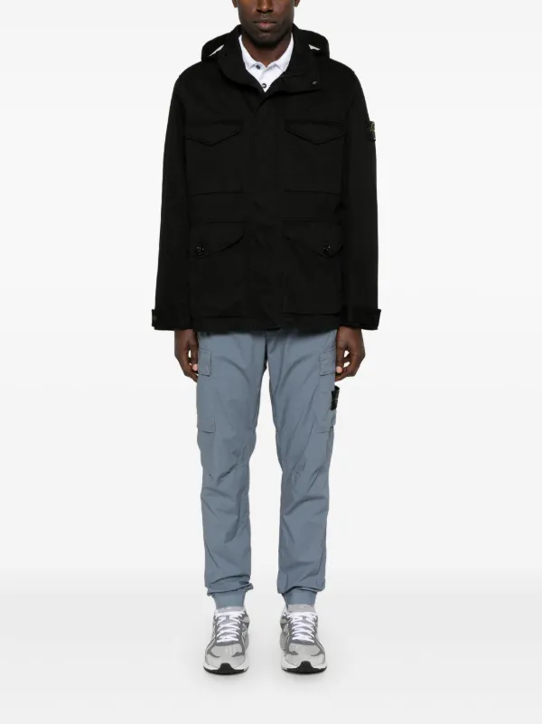 ジャケット・アウター 00AW STONE  RASO GOMMATO JACKET L Stone Island Raso Gommato Jacket | Black | FARFETCH
