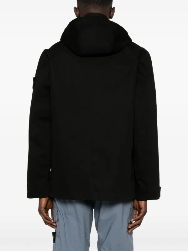 Stone Island Raso Gommato Jacket | Black | FARFETCH
