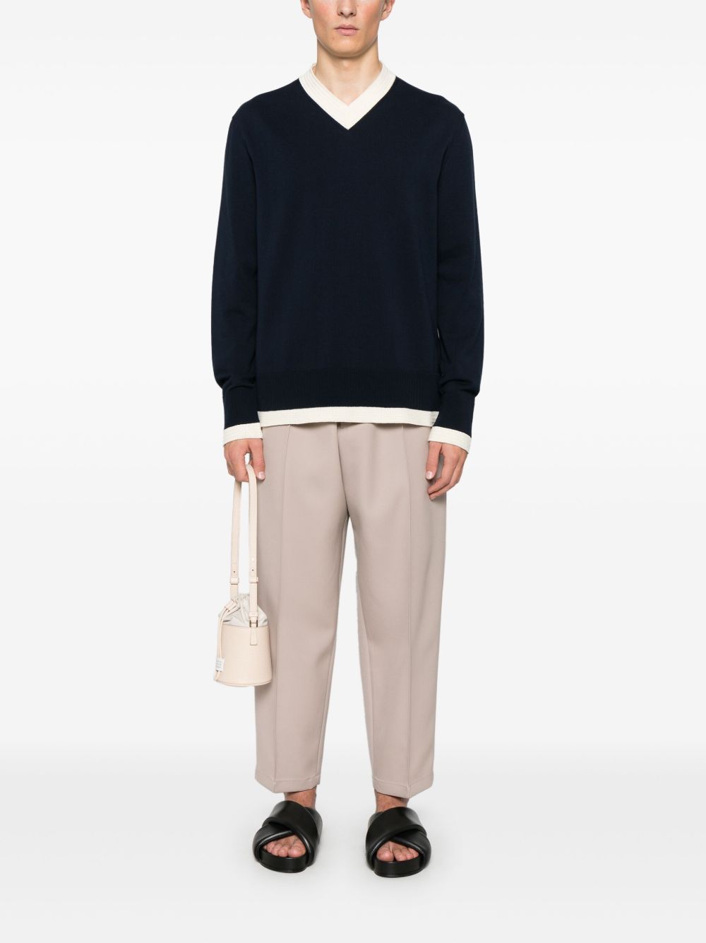 JIL SANDER V-NECK SWEATER