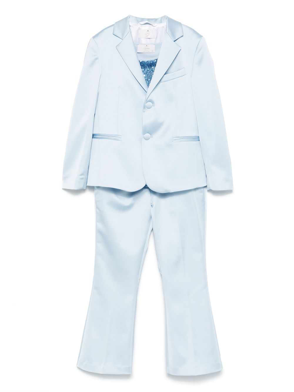 Colorichiari satin suit - Blue