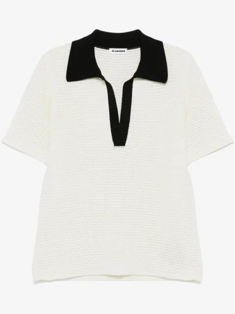 Jil Sander трикотажная рубашка поло