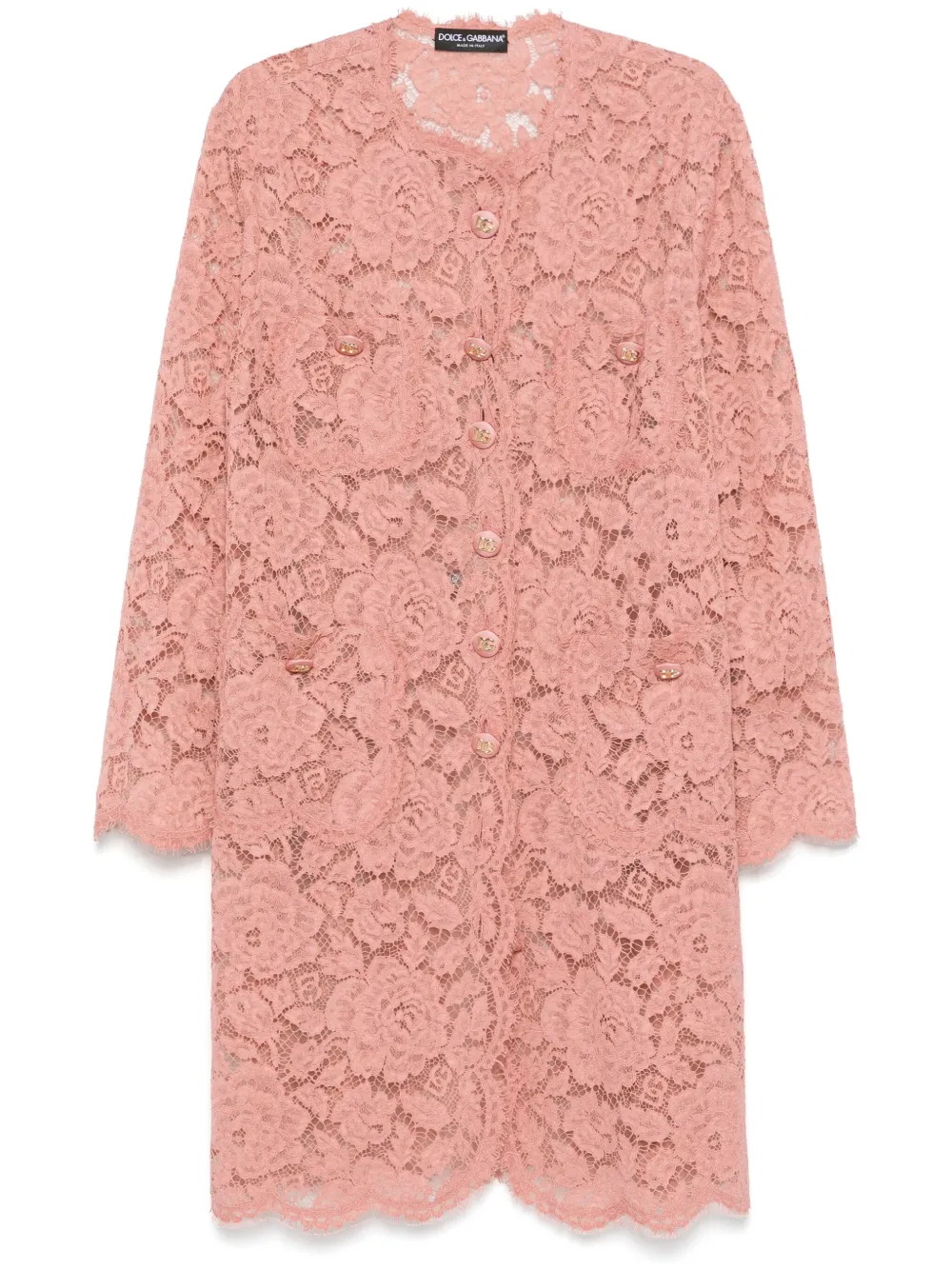 Dolce & Gabbana abrigo de encaje | rosado | Image 1