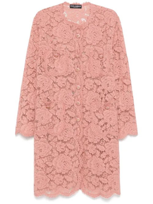 Manteau en dentelle - Dolce & Gabbana - Modalova