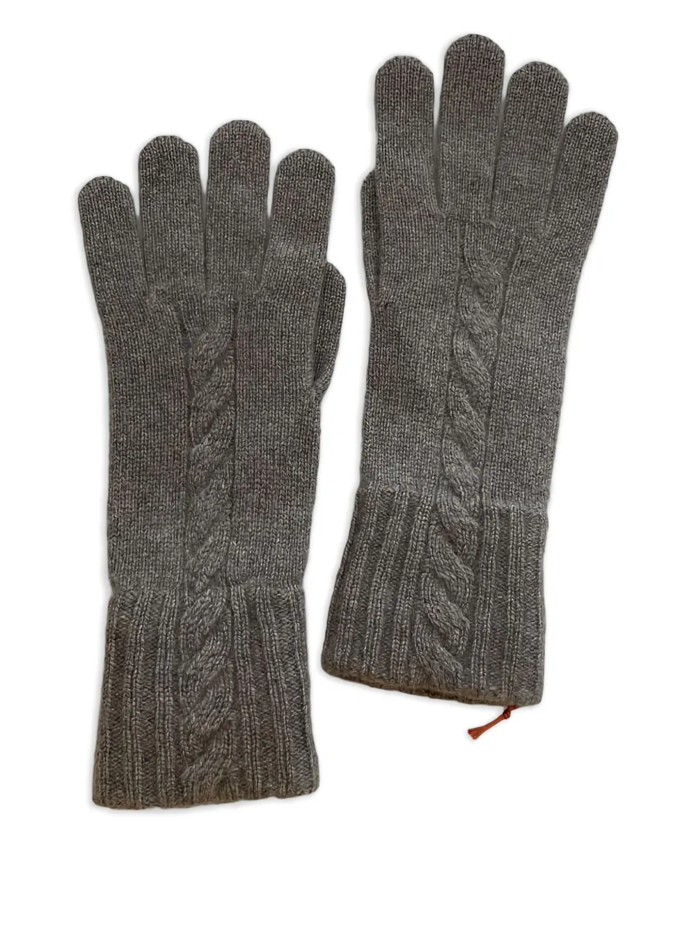 cable-knit gloves