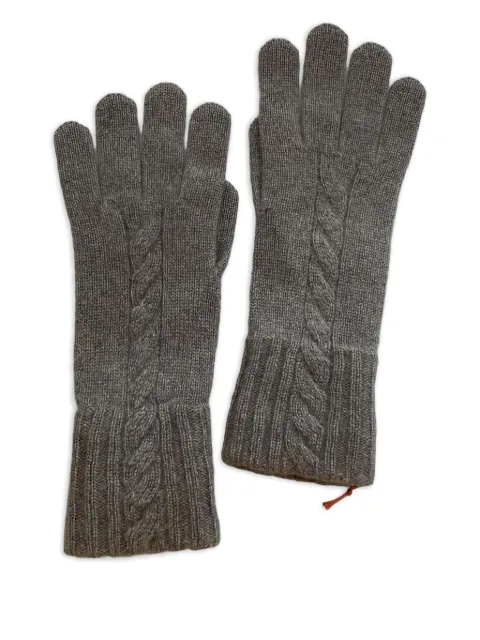 Loro Piana cable-knit gloves