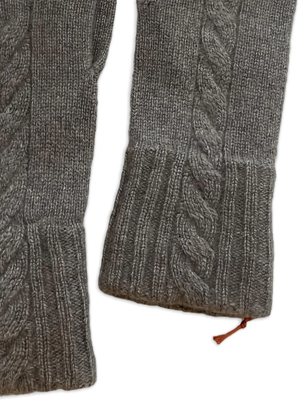 Loro Piana Kabelgebreide handschoenen - Grijs