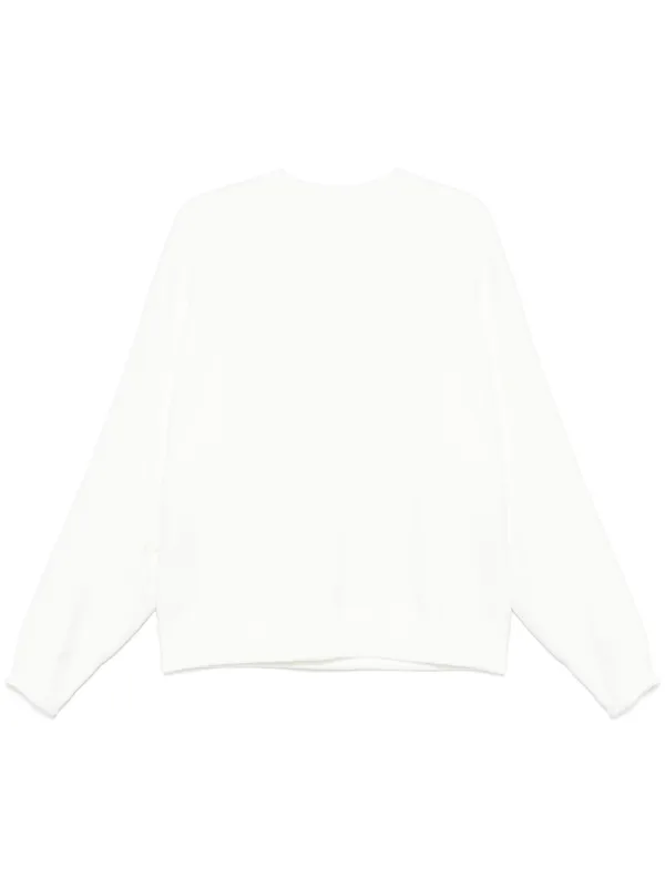 JIL SANDER+ ホワイト クルーネック スウェット Jil Sander』ロゴ入り