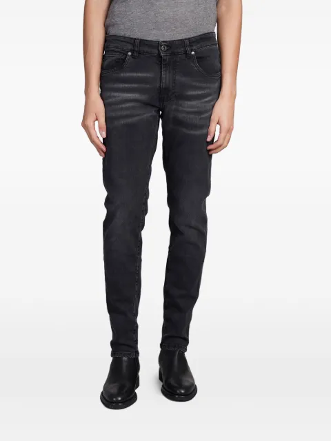 Salvatore Santoro logo-patch jeans