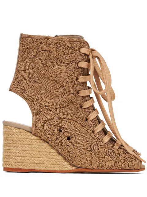 ETRO ботинки с узором пейсли