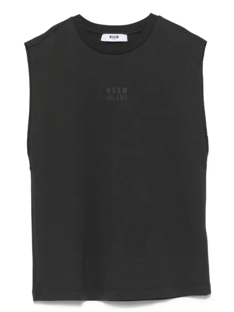 MSGM Kids cotton tank top