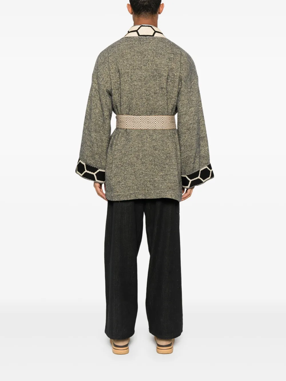 Valentino Garavani Katoenen jack met ceintuur Beige
