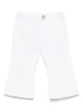 Missoni Kids zigzag-embroidery jeans - White