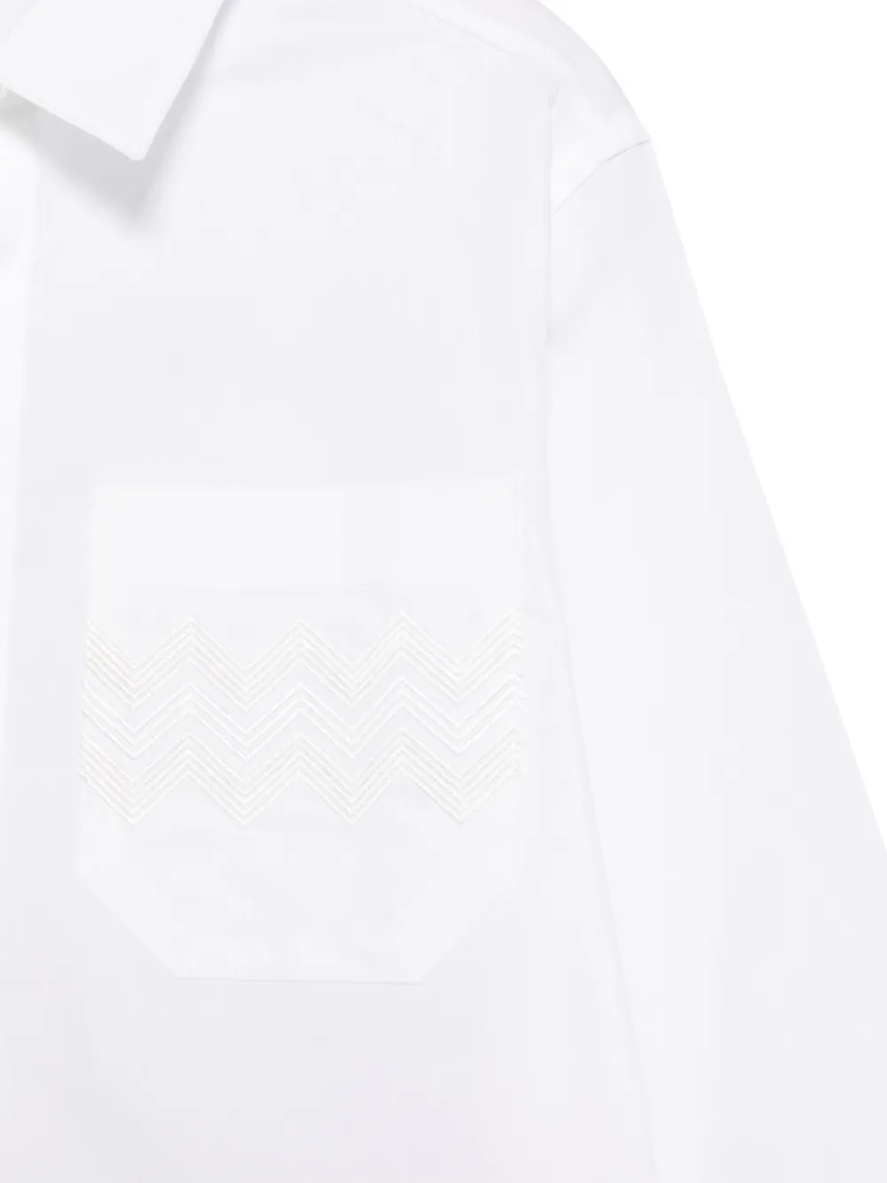Missoni Kids Shirt met geborduurd logo Wit