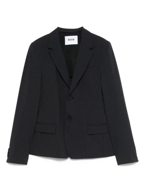 MSGM Kids blazer con motivo de rayas diplomáticas